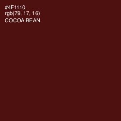 #4F1110 - Cocoa Bean Color Image